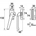 RAAMSLUITING/3302/+SLUITKOM/LINKS/ALU F1/CONS.VERP.