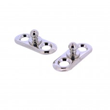 LOXX BODEMPLAAT 27 X 11 X 9 MM VERNIKKELD PER 2
