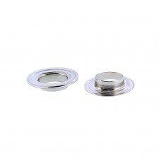 ZEILRING MET TEGENRING OVAAL 17 X 11 MM NIKKEL PER 5