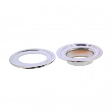 ZEILRING MET TEGENRING OVAAL 22 X 14 MM NIKKEL PER 5
