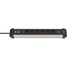 PREMIUM-ALU-LINE STEKKERDOOS MET USB 6-VOUDIG 3M H05VV-F 3G1,5