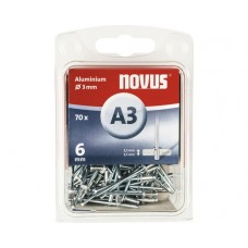NOVUS BLINDKLINKNAGEL A 3 X 6 ALU 70ST
