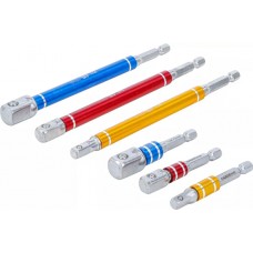 BOORMACHINE ADAPTERSET, DOPSL 1/4-3/8-1/2, 75-150MM, BGS 74424