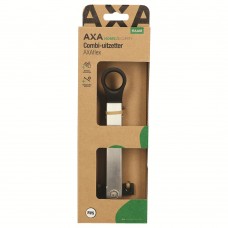 COMBI-RAAMUITZETTER AXAFLEX/RVS/KUNSTSTOF ZWART/CP