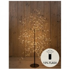 BOOM 1000LED FLASH CLASSIC WARM IP44 TRAFO HOOGTE 150 CM ZWART - AAN / 8/16U TIMER / UIT / DIMMER