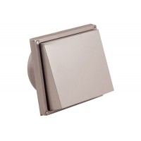 RVS BUITENROOSTER SCHUINE KAP MET FIJNMAZIG GAAS Ø150MM