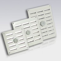 SCHUIFROOSTER 250 X 200 MM ALU. WIT MET GAAS