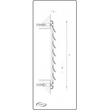 SCHOEPENROOSTER 130 X 90 MM ALU WIT