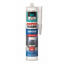 BISON SUPER SILICONE SANITAIR WIT CRT 300ML*12 NLFR