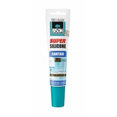 BISON SUPER SILICONE SANITAIR WIT TUB 150ML*6 NLFR