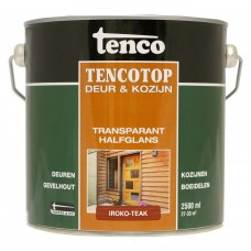 TENCOTOP DEUR & KOZIJN TRANSPARANT IROKO TEAK 2,5