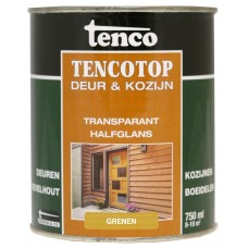TENCOTOP DEUR & KOZIJN TRANSPARANT GRENEN 0,75