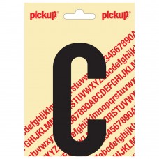PLAKLETTER NOBEL 120 MM ZWART C
