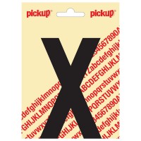 PLAKLETTER NOBEL 120 MM ZWART X