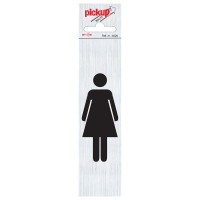 BORD ALULOOK DAMES SYMBOOL PICTO 44X165 MM ZELFKLEVEND