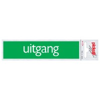 BORD ALULOOK UITGANG 165X44 MM ZELFKLEVEND
