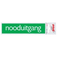 BORD ALULOOK NOODUITGANG 165X44 MM ZELFKLEVEND