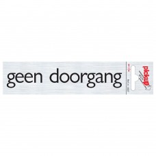 BORD ALULOOK GEEN DOORGANG 165X44 MM ZELFKLEVEND