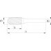 CILINDRISCH‚ RONDE KOP‚ SCHACHT 6 MM 6-UNI 6X18X6X50MM