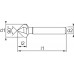 PHANTOM HSS-E VERZINKBOOR DIN 335-C 90&deg;‚ 3 SNIJKANTEN‚ IN ETUI 7‚3MM