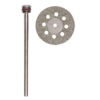 DIAMANT DOORSLIJPSCHIJF Ø 20 MM, MET KOELGATEN + HOUDER