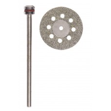 DIAMANT DOORSLIJPSCHIJF Ø 20 MM, MET KOELGATEN + HOUDER