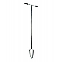 GRONDBOOR - VERZINKT STAAL - 10 CM - RUBBEREN HANDVATTEN